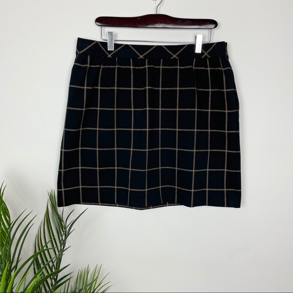 Madewell Dresses & Skirts - MADEWELL Windowpane Skirt Checked Plaid Mini